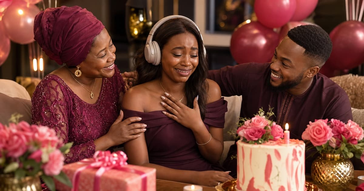 Une famille célèbre un anniversaire en écoutant une chanson personnalisée Woyla